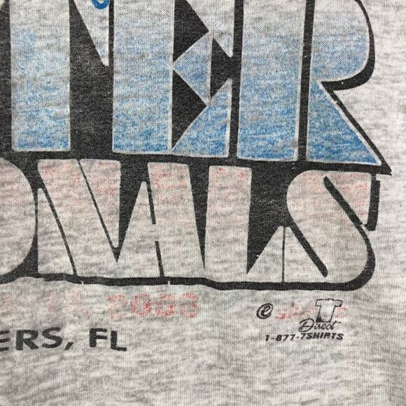 Senior Softball World Championships T-Shirt Mens Division Fort Myers‎ Grey XL - Picture 5 of 11
